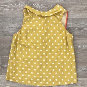 Mustard yellow linen Boden top